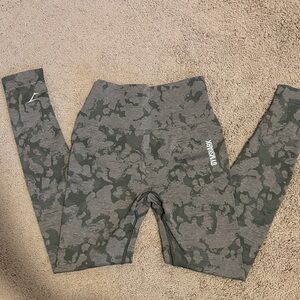Gymshark adapt camo green leggings